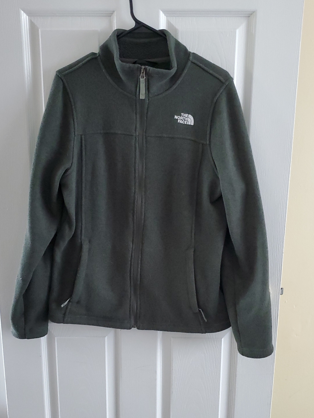 The North Face Olive Green Full-Zip Fleece Jacket